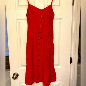 Red dress WITH POCKETS!